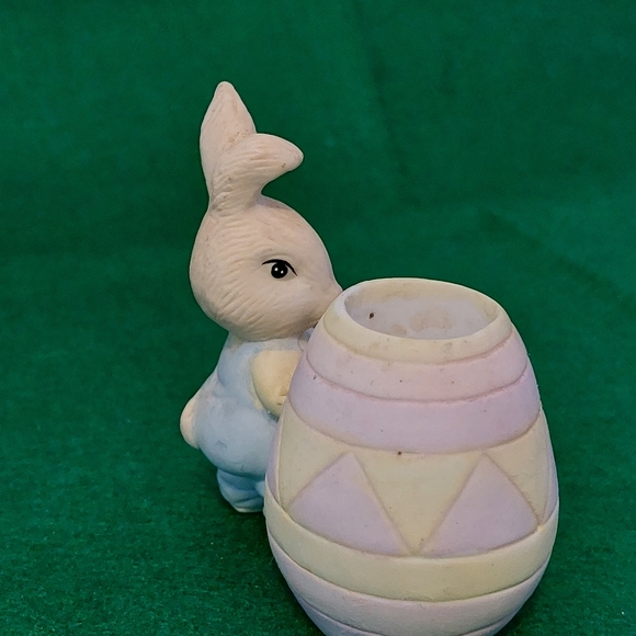 JADE COLLECTION,  CERAMIC EASTER BUNNY PAINTING - Picture 4 of 4